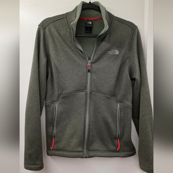 The North Face Jackets & Blazers - The North Face Softshell Full-Zip Jacket Gray/Green Medium